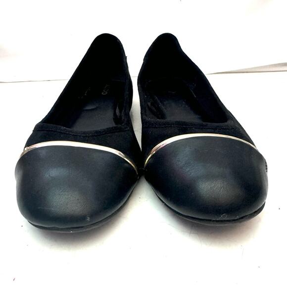 ALDO Velvet Faux Leather Metallic Heel Loafers Flats Shoes Women’s Size 10 - Picture 3 of 7